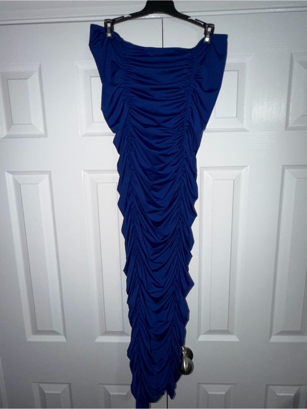 Royal Blue Ruched Bodycon Dress